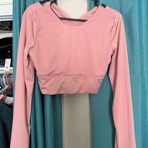 SHEIN pink crop top